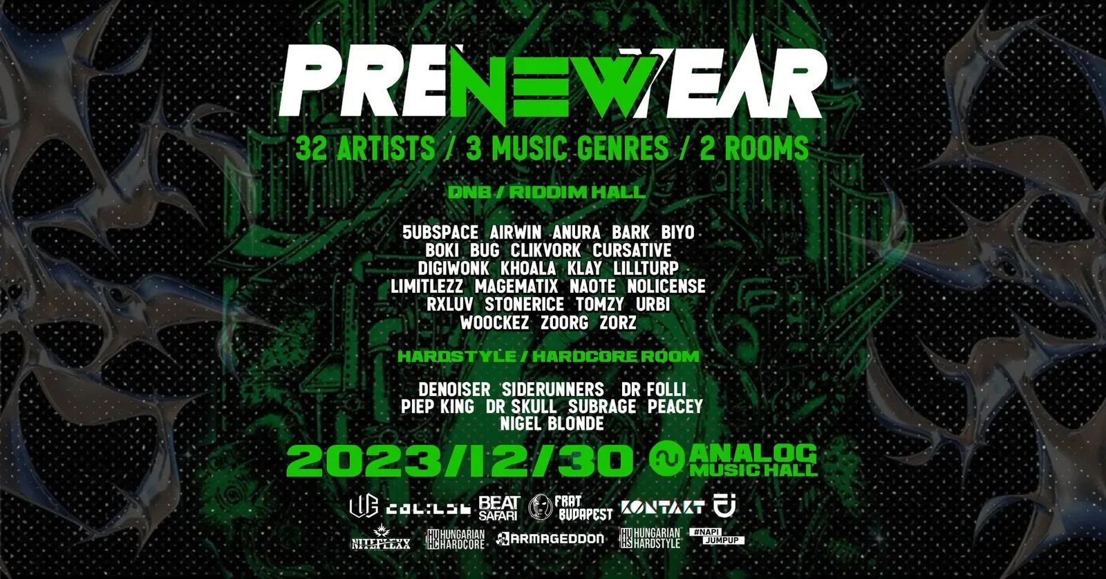 Pre-NYE Madness 2023 event artwork