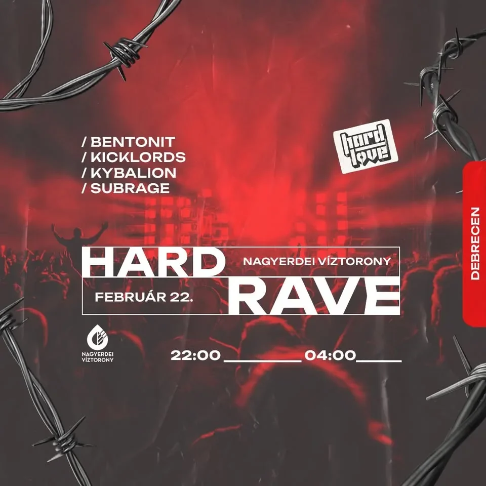 Hard Rave: Debrecen event artwork